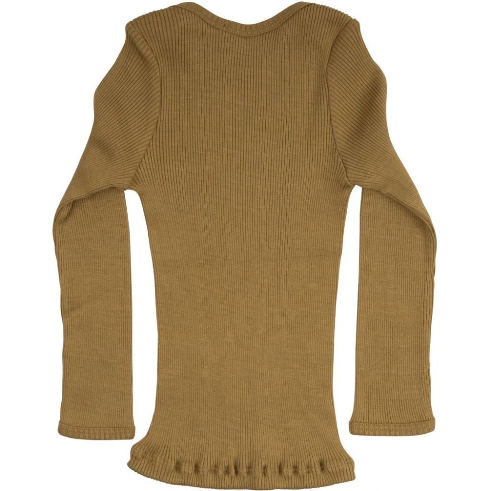 Silk/Cotton Belfast LS Envelope Top - Golden Leaf (0-2) 3 Silk/Cotton Belfast LS Envelope Top - Golden Leaf (0-2) - Image 3