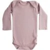 Organic Cotton Nebel Baby Body - Dusty Rose