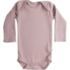 Organic Cotton Nebel Baby Body - Dusty Rose
