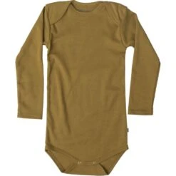 Organic Cotton Nebel Baby Body - Golden Leaf