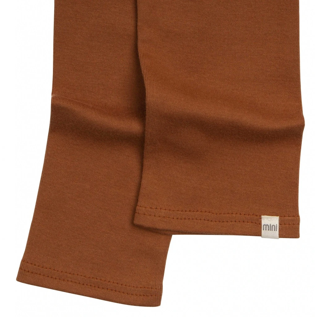 Organic Cotton Nice Leggings - Clay 4 Organic Cotton Nice Leggings - Clay - Image 4