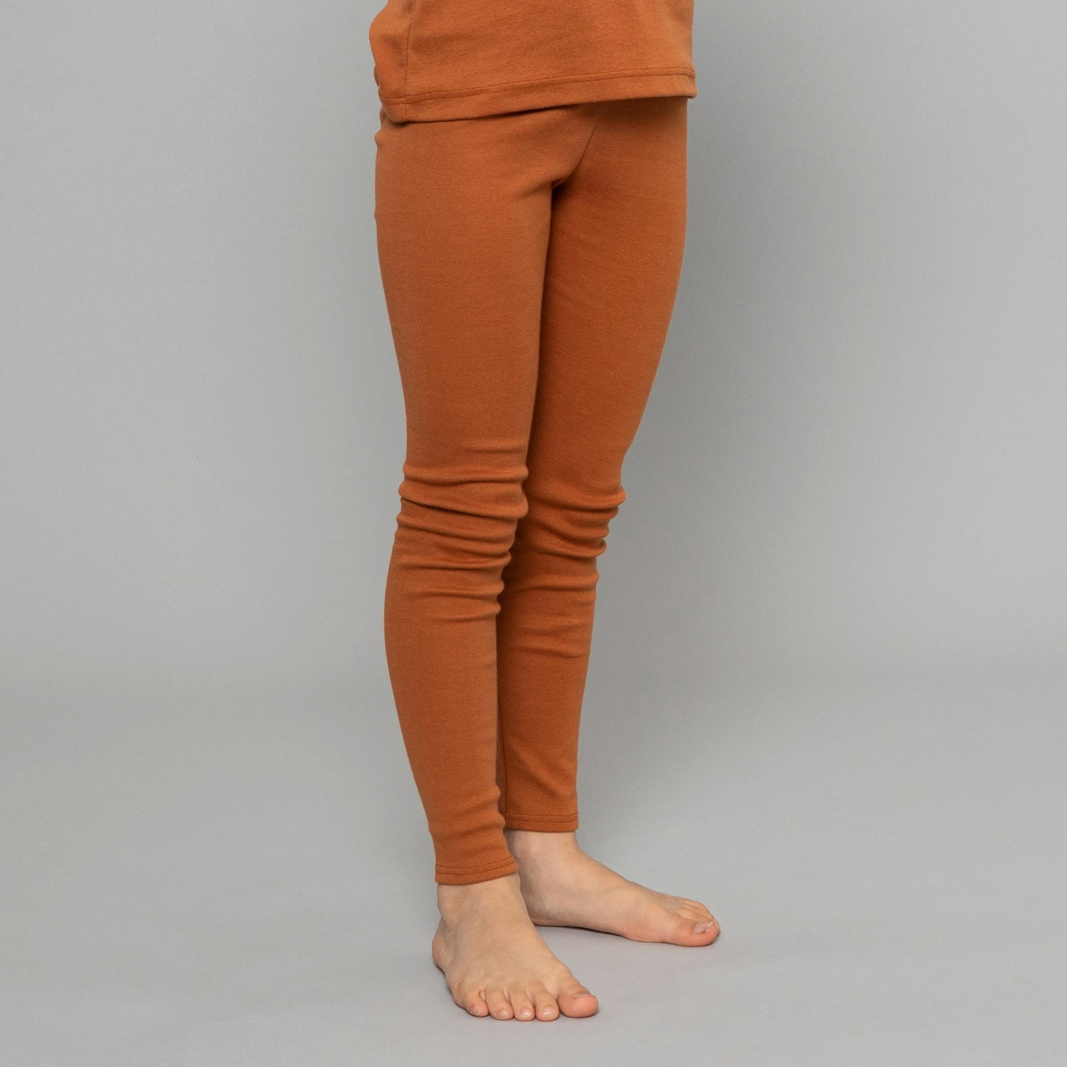 Organic Cotton Nice Leggings - Clay 1 Organic Cotton Nice Leggings - Clay