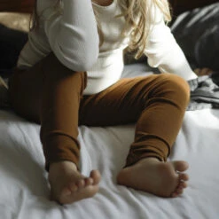 Organic Cotton Nice Leggings - Amber