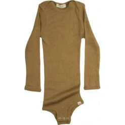 Silk/Cotton Bono LS Baby Body - Golden Leaf