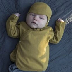 Organic Cotton Mini Baby Top - Golden Leaf -Engel Cheap Store 182 83 Golden Leaf Extra 2
