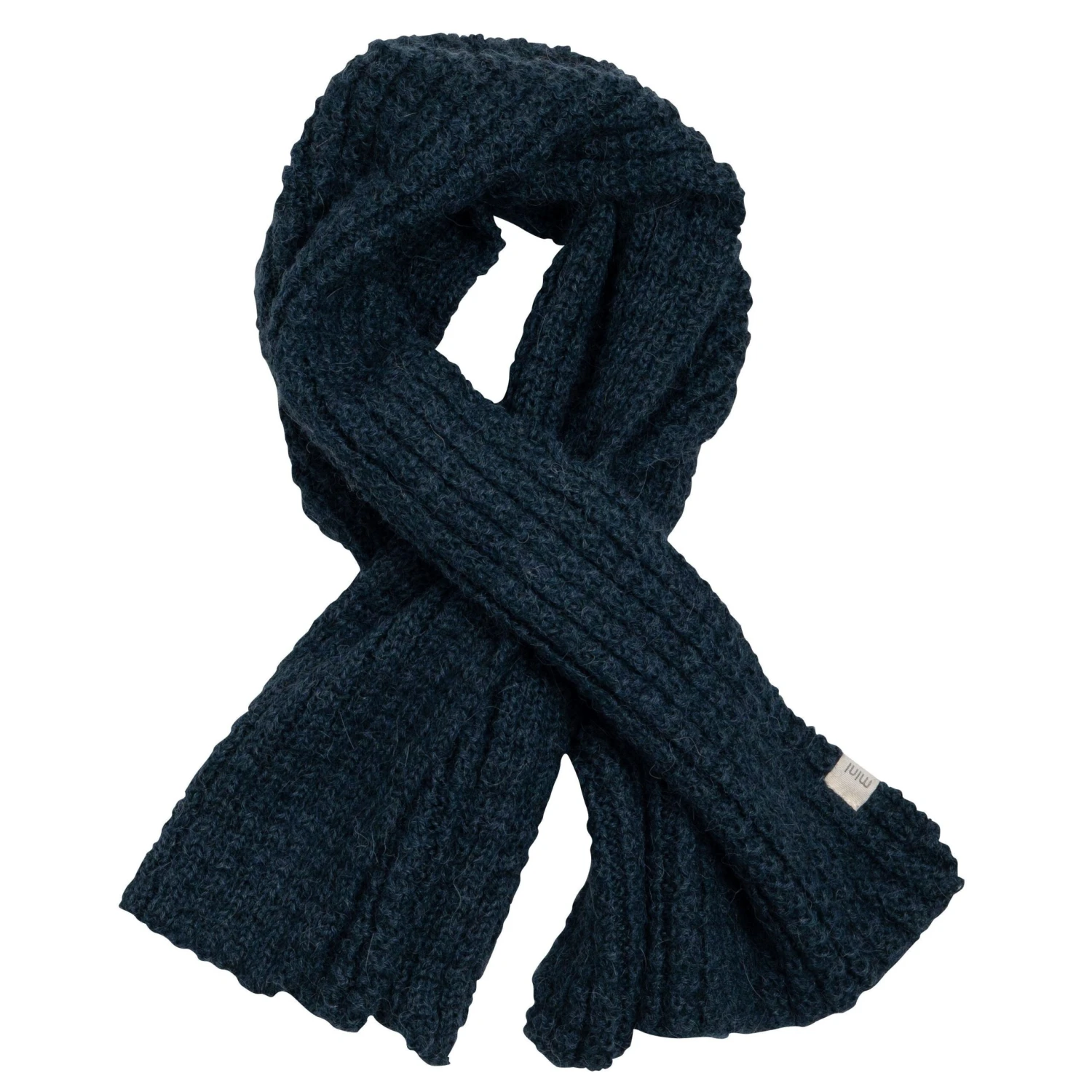 Alpaca Kram Scarf - Navy Teal 1 Alpaca Kram Scarf - Navy Teal