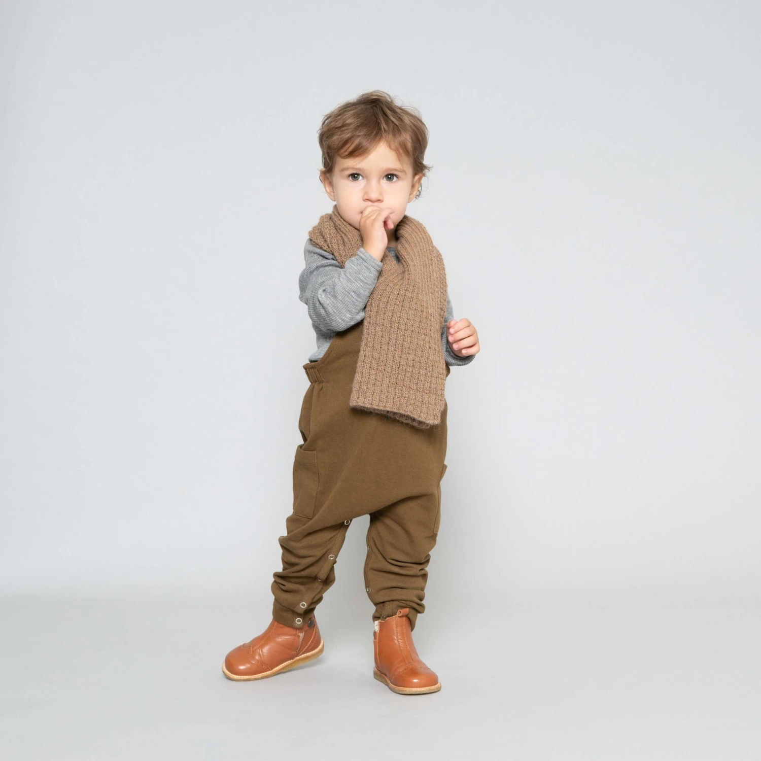 Alpaca Kram Scarf - Walnut 3 Alpaca Kram Scarf - Walnut - Image 3