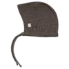 Organic Wool/Silk Tiny Bonnet - Dark Chocolate