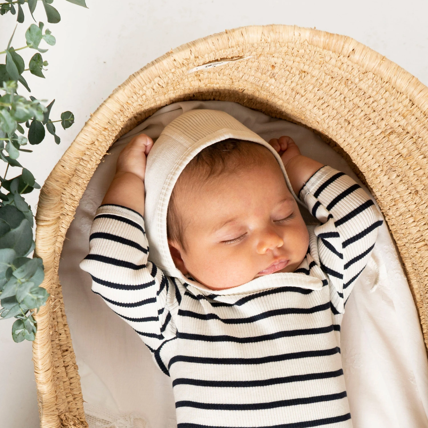 Bloom Silk/Cotton Bonnet - Cream 2 Bloom Silk/Cotton Bonnet - Cream - Image 2