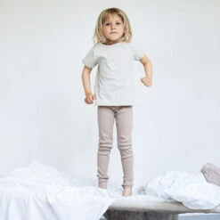 Organic Cotton Ribs Leggings - Latte -Engel Cheap Store 291 Latte Extra5 c0854256 6ccf 49ab 9d7a ce0b3339c924