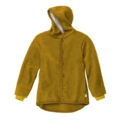 Boiled Wool Jacket - Gold (9-18m Left)