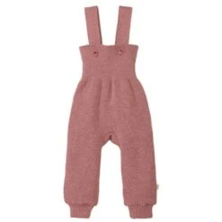 Organic Merino Dungarees - Rose