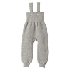 Organic Merino Dungarees - Grey