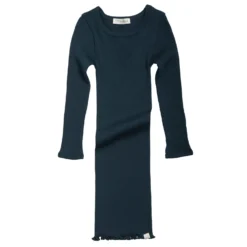 Merino Wool Alda Night Dress - Navy Teal