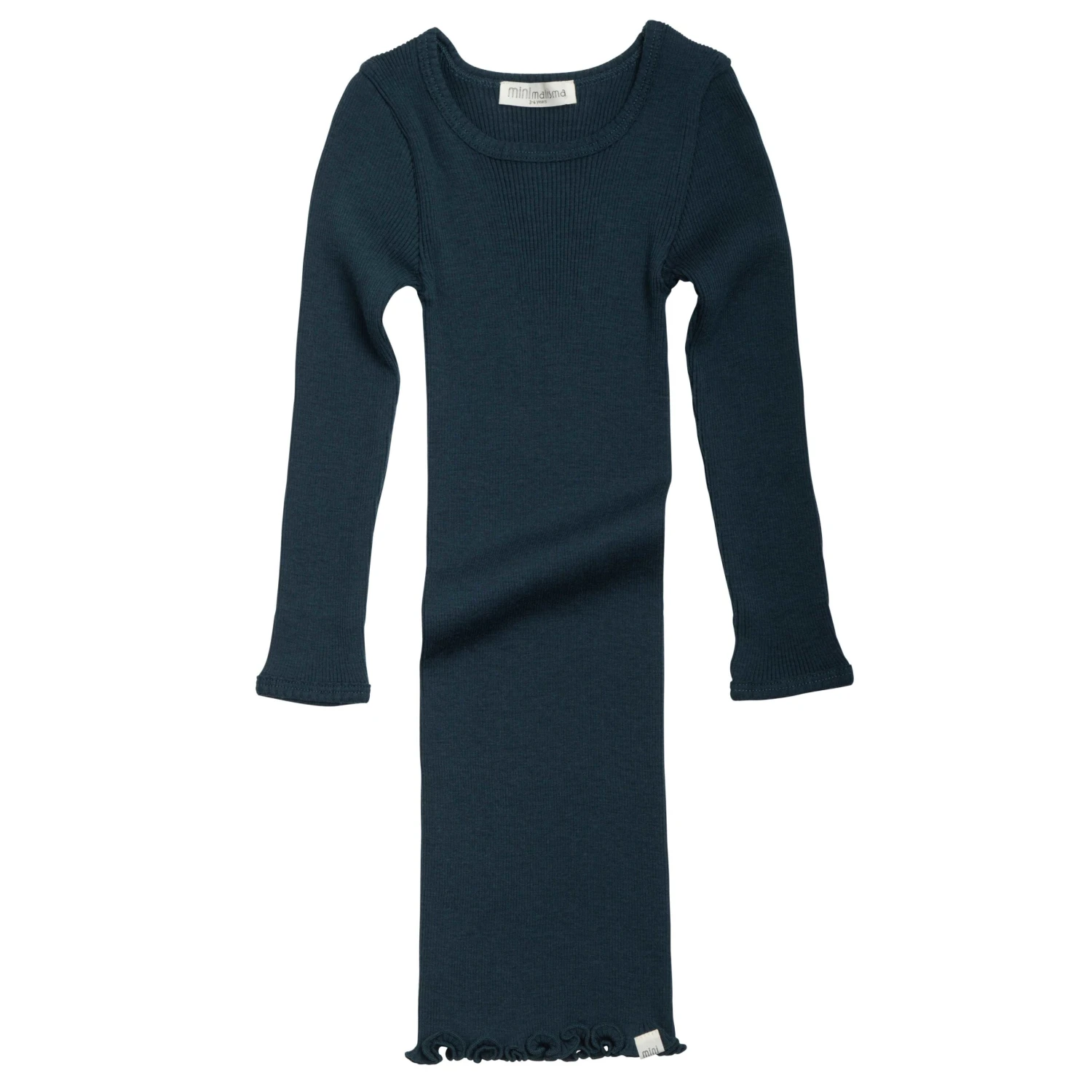 Merino Wool Alda Night Dress - Navy Teal 1 Merino Wool Alda Night Dress - Navy Teal
