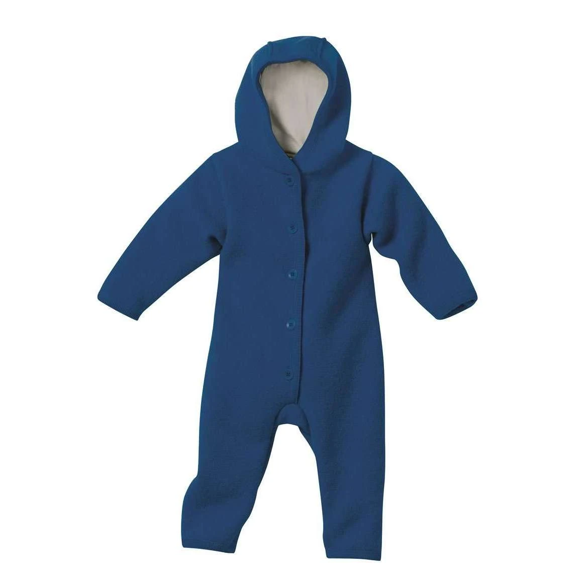 Boiled Wool Snuggle Suit - Navy 1 Boiled Wool Snuggle Suit - Navy