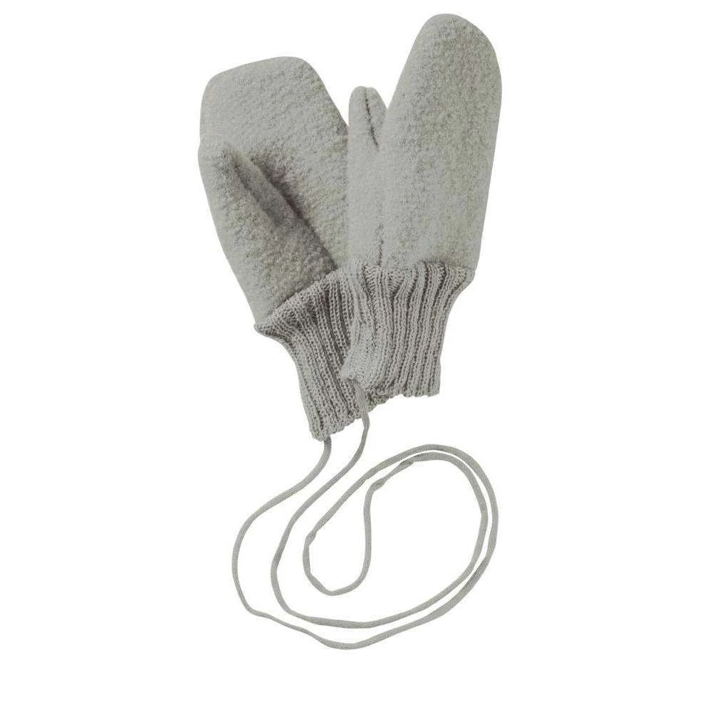 Boiled Wool Gloves - Grey 1 Boiled Wool Gloves - Grey