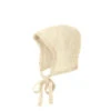 Disana Knitted Merino Bonnet - Natural