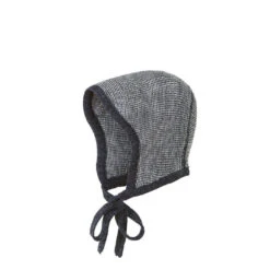 Disana Knitted Merino Bonnet - Anthracite/Grey