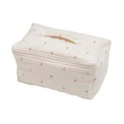 Organic Cotton Quilt Cosmetic Bag - Aster