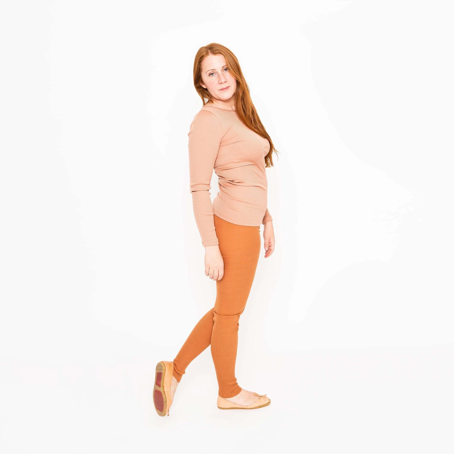 Womens Gerda Silk/Cotton Top - Nougat 4 Womens Gerda Silk/Cotton Top - Nougat - Image 4