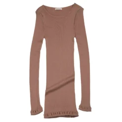 Womens Gerda Silk/Cotton Top - Nougat