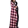 Black Plaid Sherpa Throw Blanket