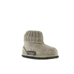 Cozy Kids Wool Slipper - Beige