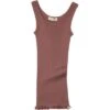 Silk/Cotton Billund Rib Tank Top - Antique Red