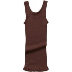 Silk/Cotton Billund Rib Tank Top - Mahogany 6 Silk/Cotton Billund Rib Tank Top - Mahogany -Engel Cheap Store Billund Mahogany back