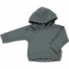 Organic Cotton Fleece Hooded Jumper - Stormy Weather
