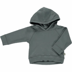Organic Cotton Fleece Hooded Jumper - Stormy Weather