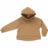 Organic Cotton Fleece Hooded Jumper - Brown Sugar