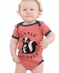Little Stinker Infant Pink Skunk Onesie Creeper