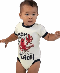 Pinch To Grow An Inch Infant Lobster Creeper Onesie