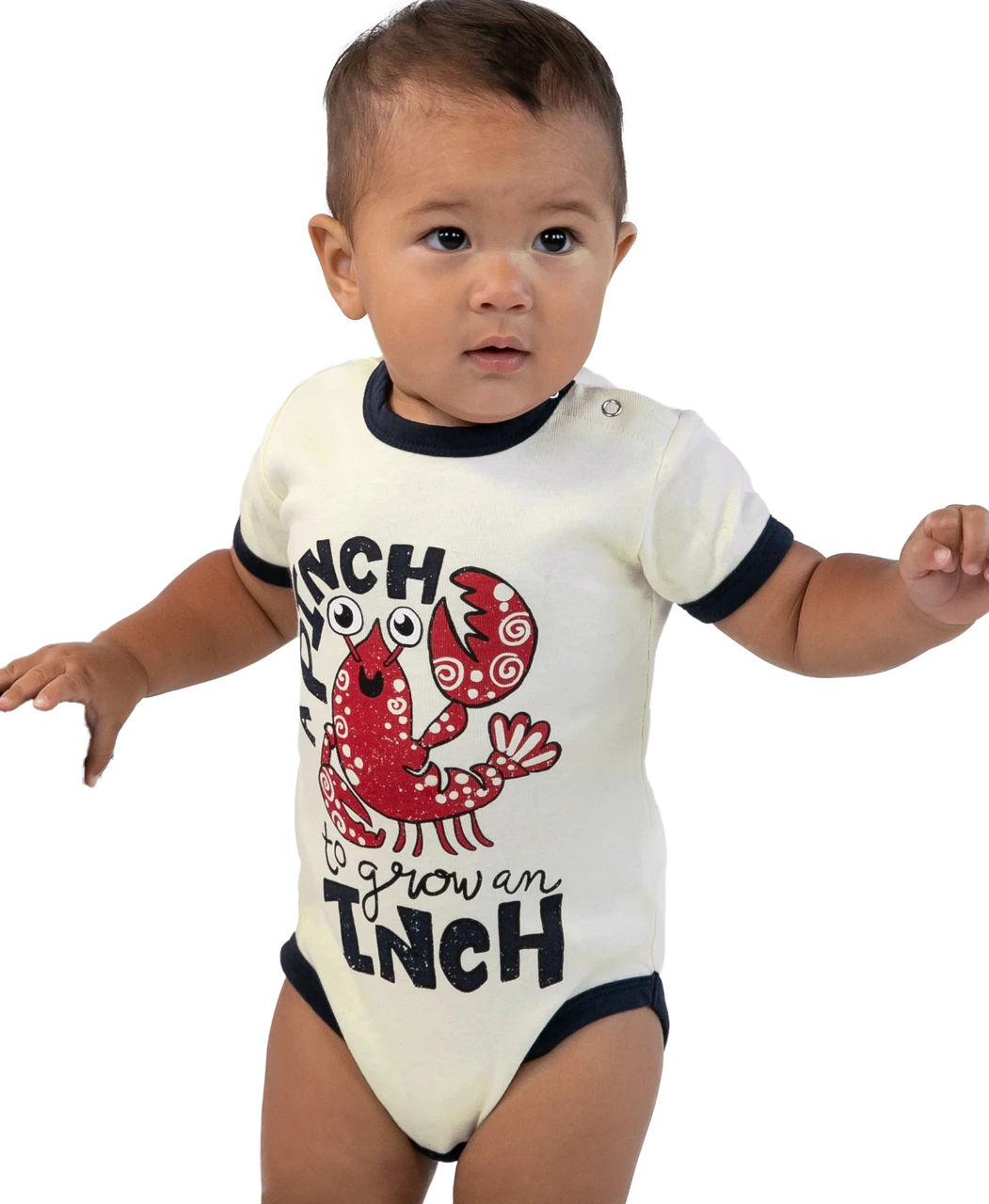 Pinch To Grow An Inch Infant Lobster Creeper Onesie 1 Pinch To Grow An Inch Infant Lobster Creeper Onesie