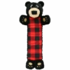 Plaid Bear Dog Toy