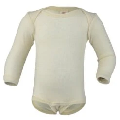 Engel Wool Long Sleeved Bodysuit – Natural