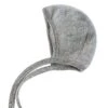 Engel Fleecy Baby Bonnet - Grey
