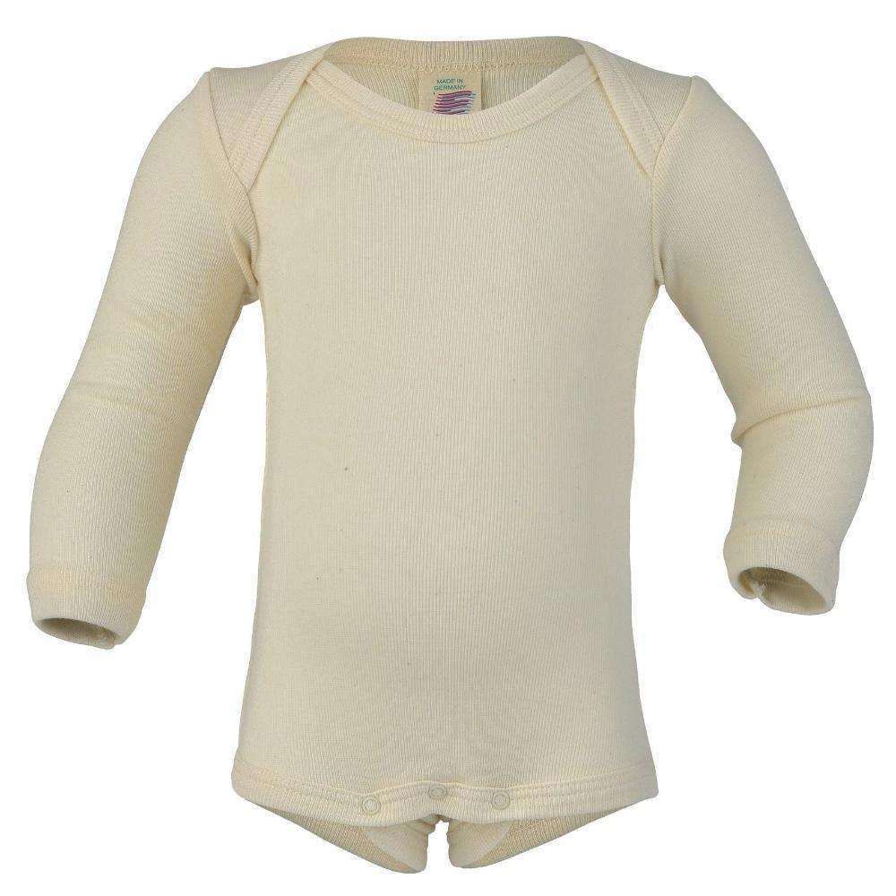 Engel Organic Cotton Long Sleeved Bodysuit – Natural 1 Engel Organic Cotton Long Sleeved Bodysuit – Natural