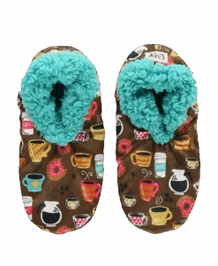 Latte Sleep Coffee Fuzzy Feet Slipper -Engel Cheap Store FF866 WEB FL1F02 58536.1697034024