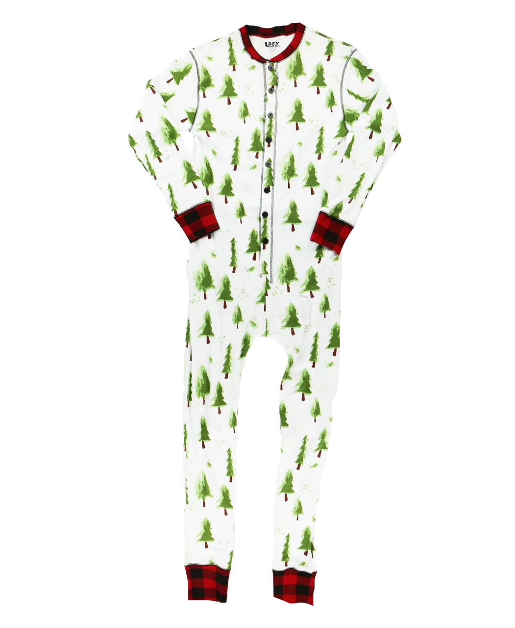 Evergreen Plaid Adult Onesie Flapjack 3 Evergreen Plaid Adult Onesie Flapjack - Image 3