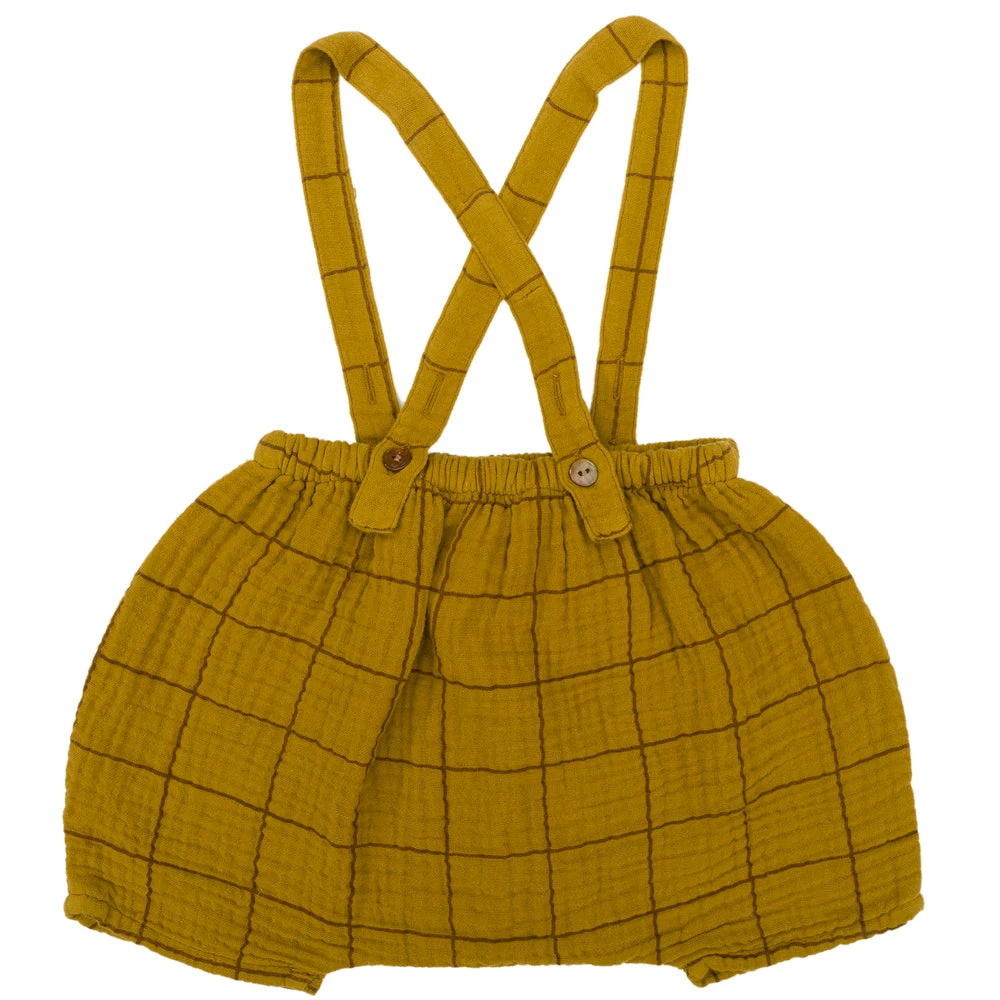 Henry Shorts - Dijon Square Print 2 Henry Shorts - Dijon Square Print - Image 2