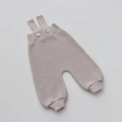 Selana Organic Cotton Baby Dungarees - Dune