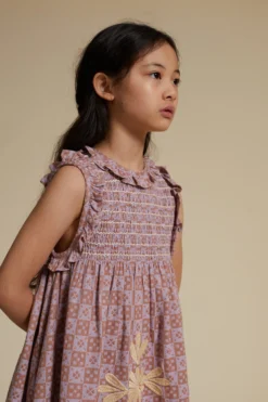 Ina Dress - Folk Checkerboard Wisteria 8 Ina Dress - Folk Checkerboard Wisteria -Engel Cheap Store Ina3 scaled