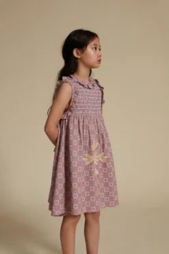 Ina Dress - Folk Checkerboard Wisteria 9 Ina Dress - Folk Checkerboard Wisteria -Engel Cheap Store Ina4 scaled