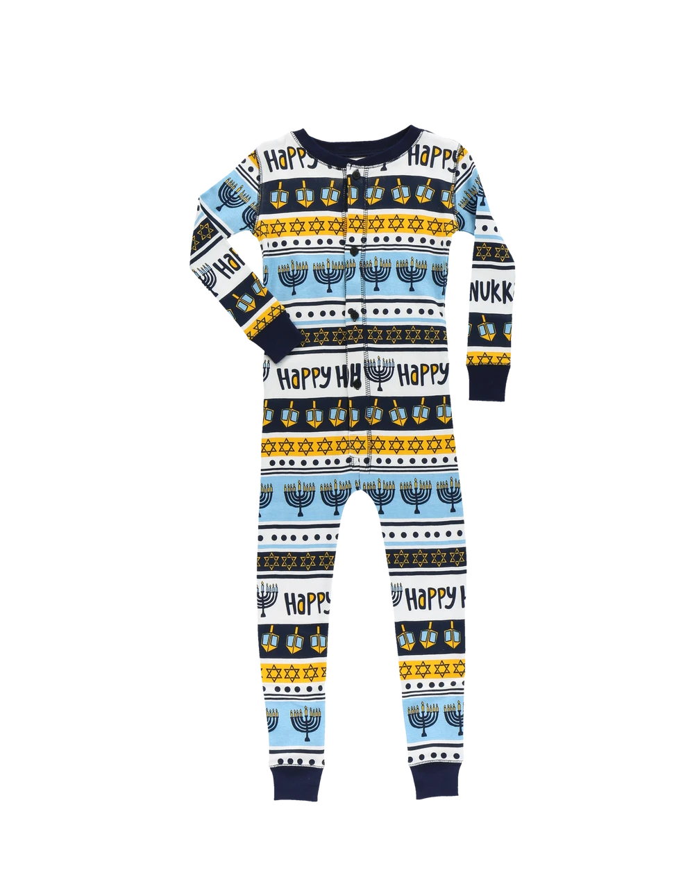 Happy Hanukkah Kid Onesie Menorah Flapjack 3 Happy Hanukkah Kid Onesie Menorah Flapjack - Image 3