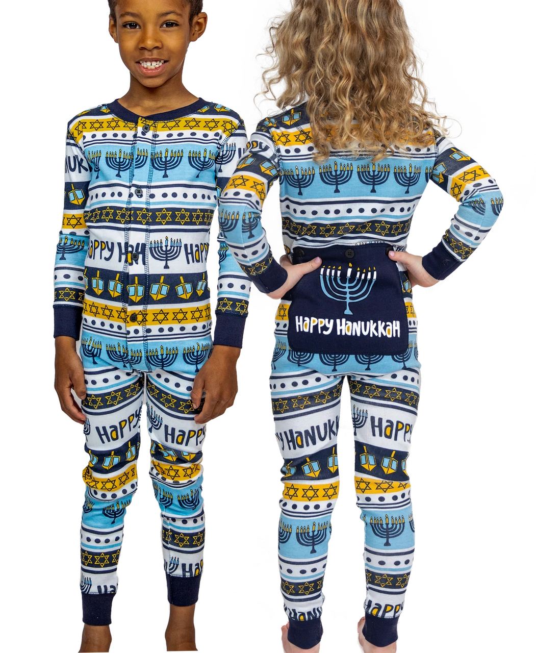 Happy Hanukkah Kid Onesie Menorah Flapjack 1 Happy Hanukkah Kid Onesie Menorah Flapjack
