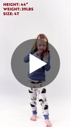 All Aboard Blue Kid's Long Sleeve PJ's -Engel Cheap Store KID412 THUMBNAIL 61111.1697037405