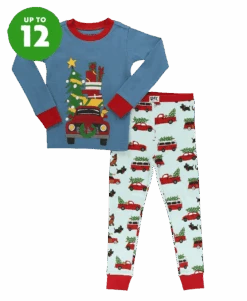 Christmas Cars Kid's Long Sleeve PJ's -Engel Cheap Store KID474 WEB FL1F01 2 79518.1697033414